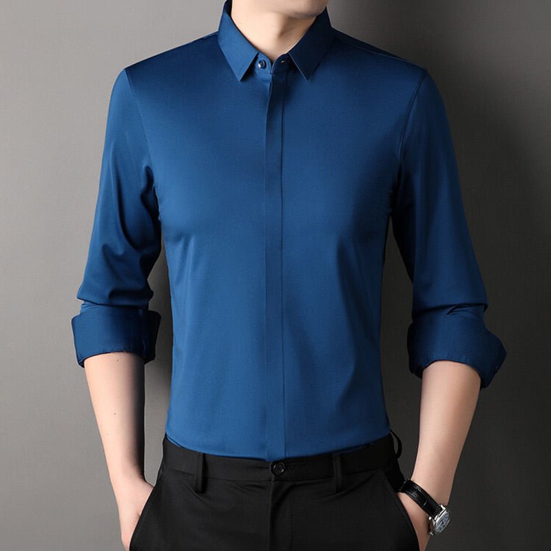 Dexter | Wrinkle - Free Stretch Dress Shirt for Men
