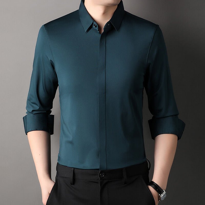 Dexter | Wrinkle - Free Stretch Dress Shirt for Men