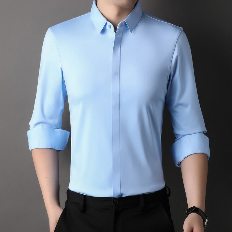 Dexter | Wrinkle - Free Stretch Dress Shirt for Men