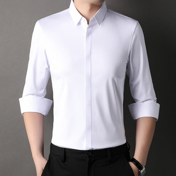 Dexter | Wrinkle - Free Stretch Dress Shirt for Men