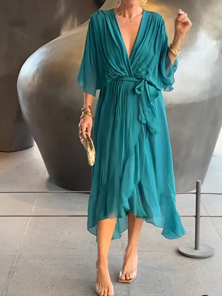 Monica | Women's Flowy V-Neck Dress for Every Occasion