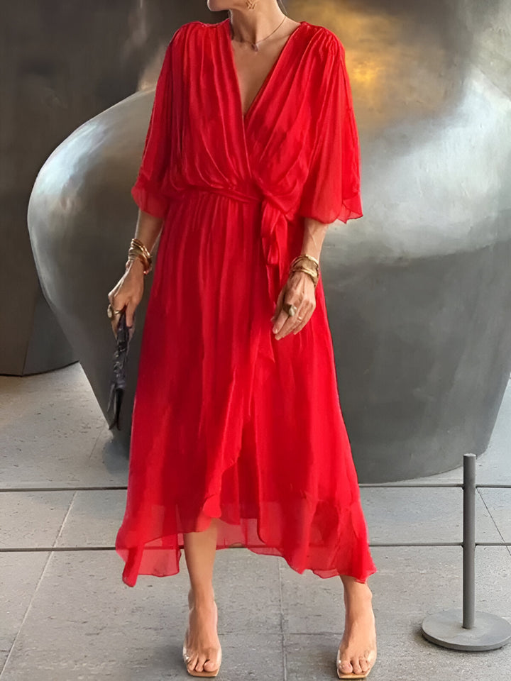 Monica | Women's Flowy V-Neck Dress for Every Occasion