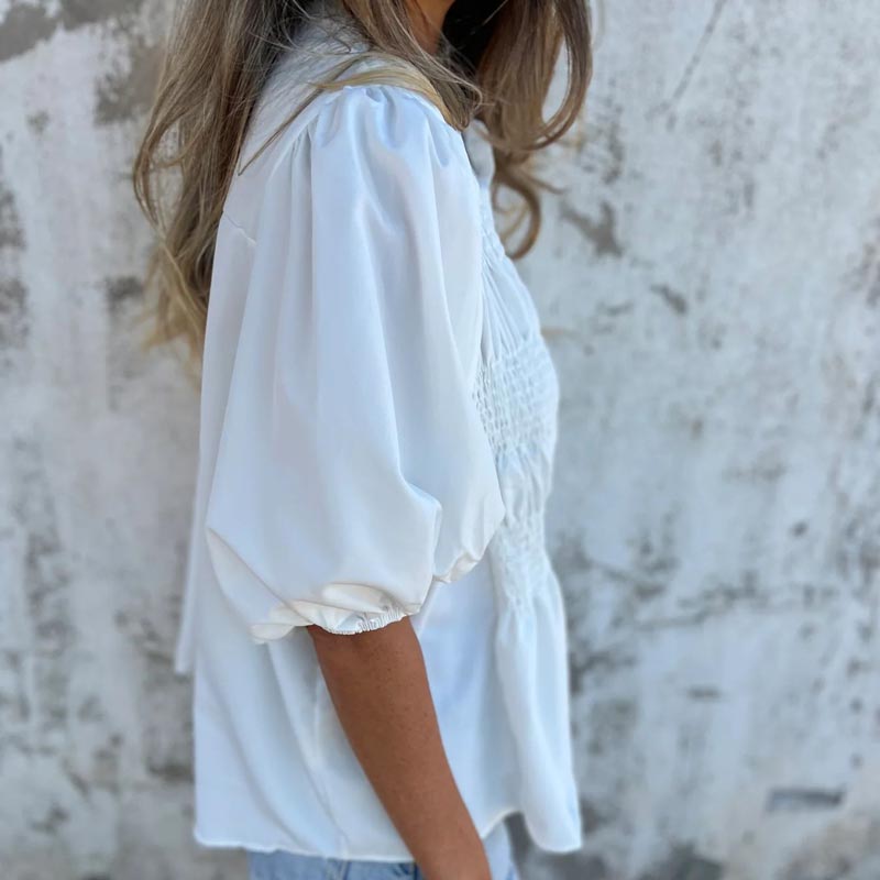 Julia | Women's Boho-Chic Flowy Blouse — Relaxed Fit