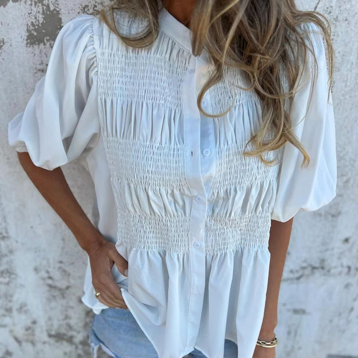 Julia | Women's Boho-Chic Flowy Blouse — Relaxed Fit