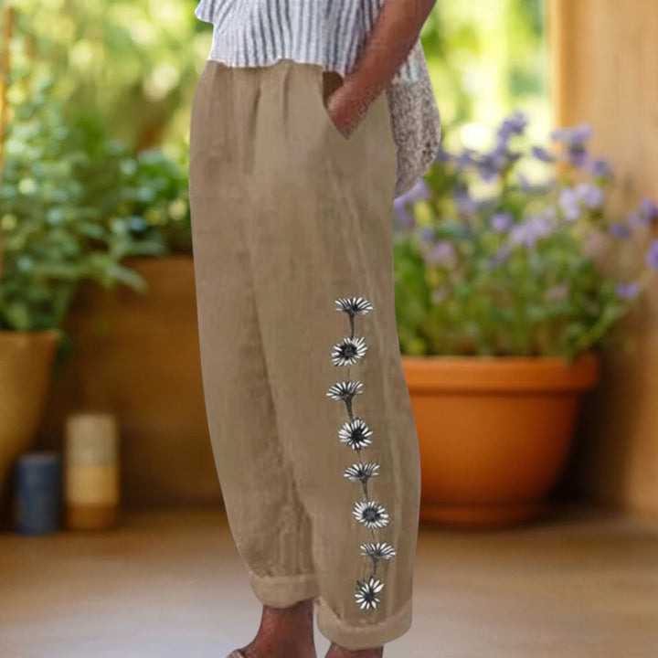 Emma | Floral Print Loose Trousers