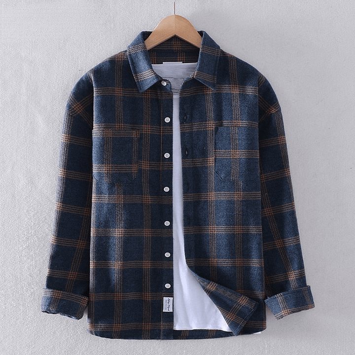 Erik™ | Checkered Casual Button-Down Shirt