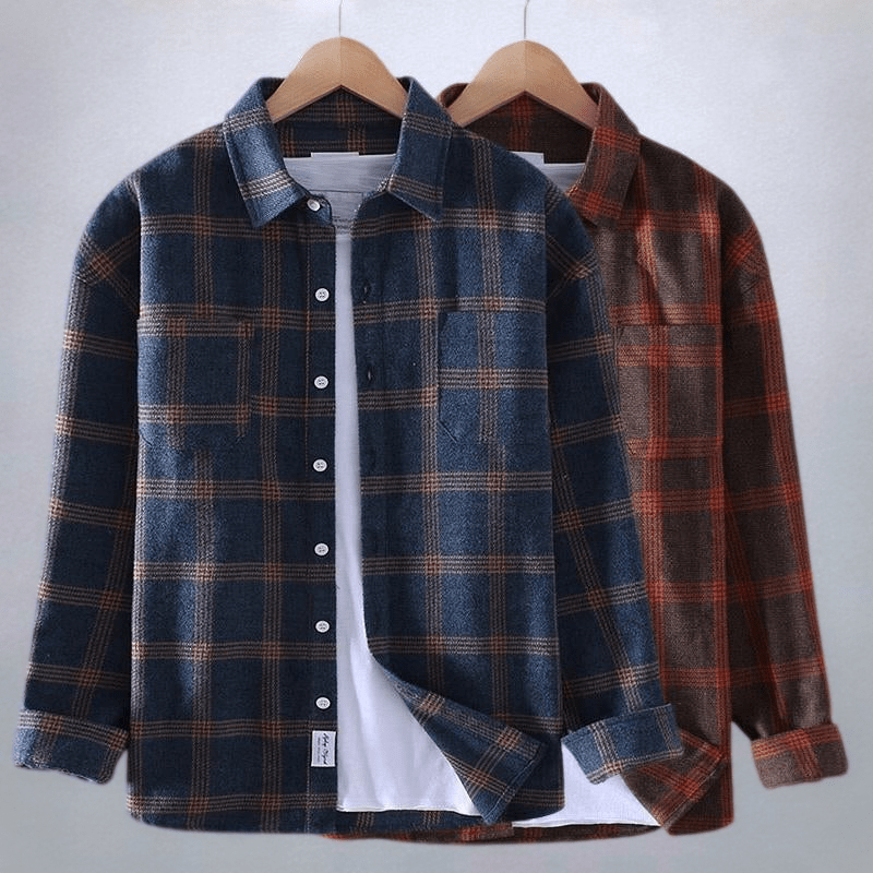 Erik™ | Checkered Casual Button-Down Shirt