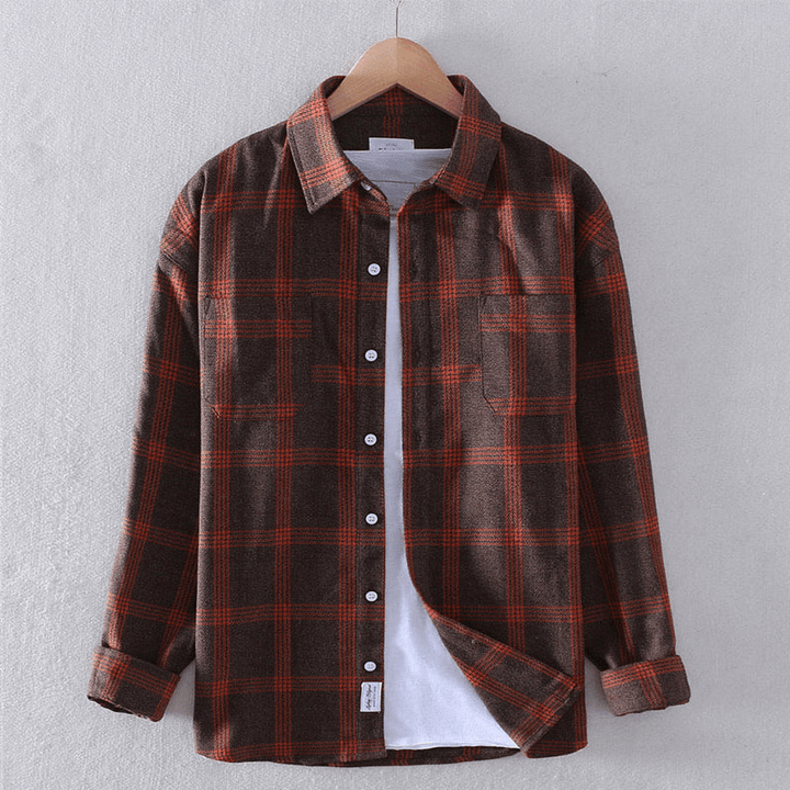 Erik™ | Checkered Casual Button-Down Shirt